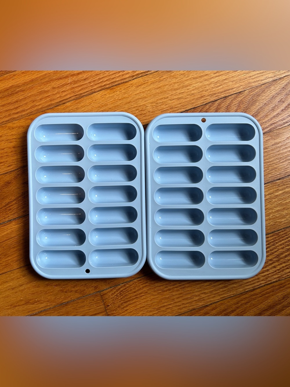 Room Essentials Silicone Water Bottle Ice Cube Tray Set 2pc w/ Lids Blue